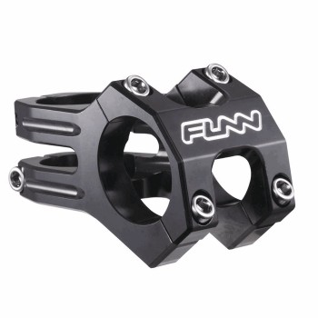 Funnduro handlebar stem 31,8mm x 60mm in aluminum angle 0° black - 1