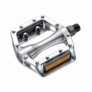 Coppia pedali bmx alluminio filettati 9/16" silver - 1 - Pedali - 