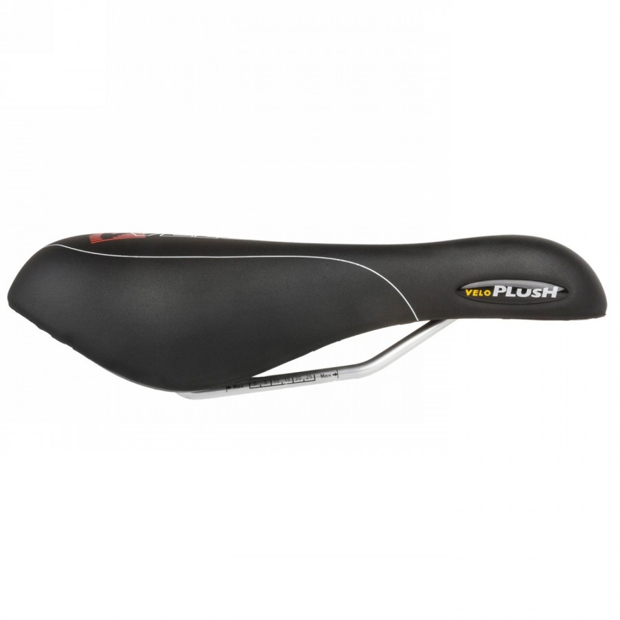 selle velo, vacu, 267 x 168 mm, noir mat, armature en acier, avec insert, sans pince, carte - 2