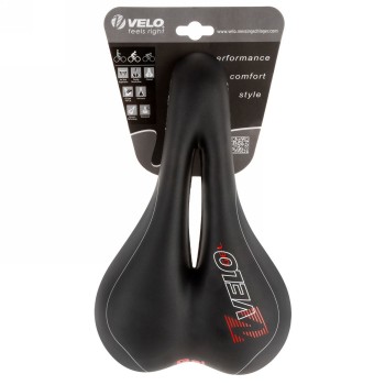 Sattel velo, vacu, 267 x 168 mm, matt schwarz, stahl-gestell, mit geleinlage, ohne klemme, karte - 4