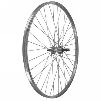 Ruota 26" x 1.75 posteriore con dadi 7v mozzo su cuscinetti v-brake - 1 - Ruote complete - 8053329968980