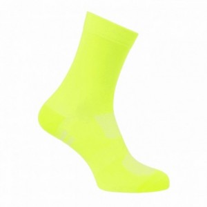 Chaussettes high coolmax longueur : 19cm jaune fluo taille sm - 1