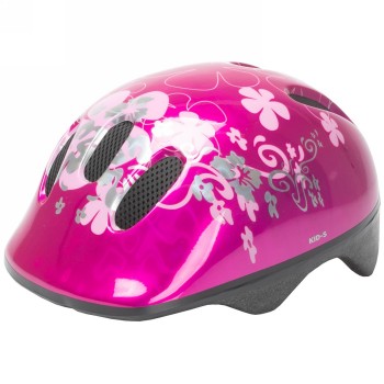 casque enfant kid-s, design : flower, taille s 52 - 57 cm, boîte - 1