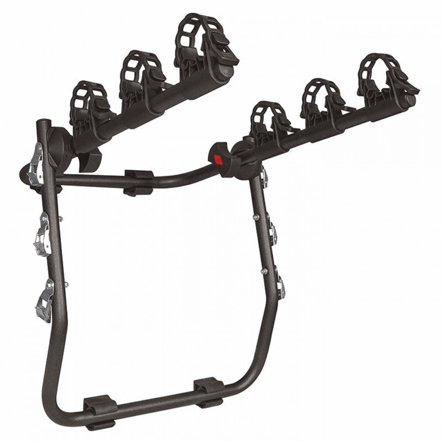 Mistral rear bike rack for 3 bikes in silver steel - 1