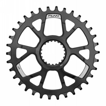 Solo ds chainring 32 teeth in aluminum 7075 cnc black - offset 3mm - 1