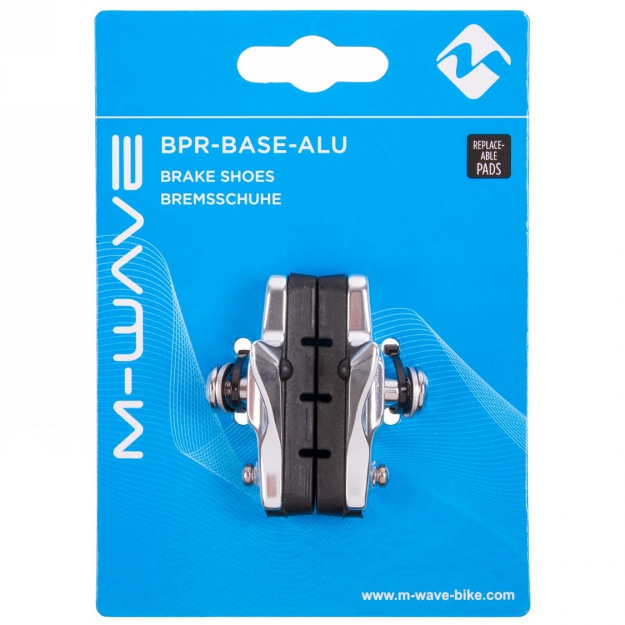 Cartridge/race brake shoes bpr-rr-base-alu, aluminium, with replaceable brake pads, for road bike brakes, shimano, en tested - 5