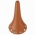 Fixed brown eco-leather saddle with studs without clamp - 2