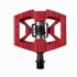 Red dual double shot 1 pedals - 2