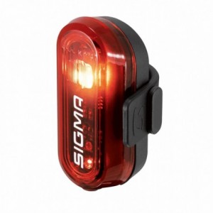 1 LED curved rear light with batteries - 1
