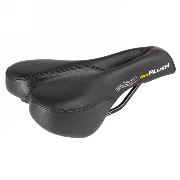 Ladies' saddle, velo 'deep channel', without clamp, with deep v-cut, on card - 1