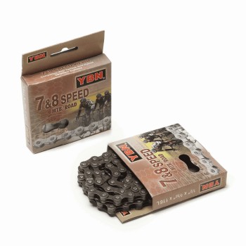 7/8 speed chain ybn s-52 brown - 1