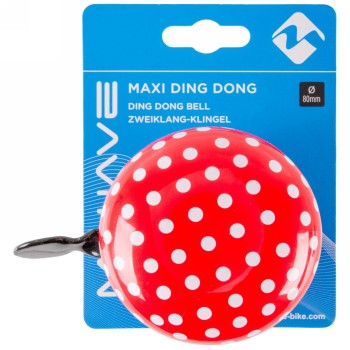 2-tone 'ladybug' bell, steel, 80 mm, on M-wave card - 2