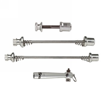 Schnellspanner-set, vorderrad/hinterrad/sattelstütze/hebel, silber, auf tranz x karte - 1