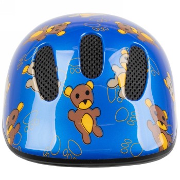 Casco infantil kid-x-s, diseño: osito (azul), talla xs 46 - 52 cm, caja - 2