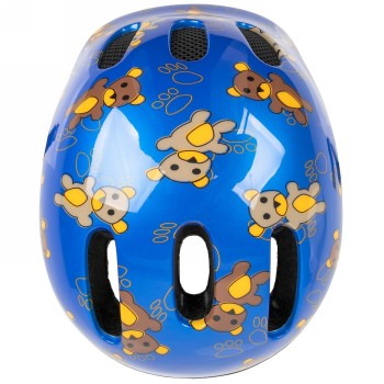 Toddler helmet kid-x-s, design: teddy (blue), size xs 46 - 52 cm, box - 4