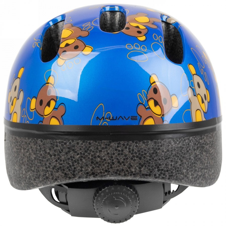 Toddler helmet kid-x-s, design: teddy (blue), size xs 46 - 52 cm, box - 5