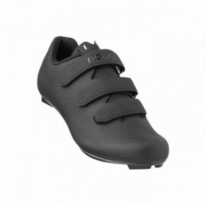 Road r410 chaussures unisexe noir - semelle nylon et fermeture velcro taille 42 - 1