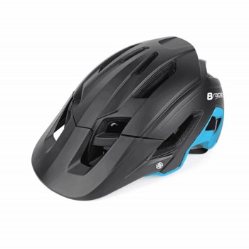 Casco b-race stone ii in-mold nero/azzurro l/xl 58/62 - 2