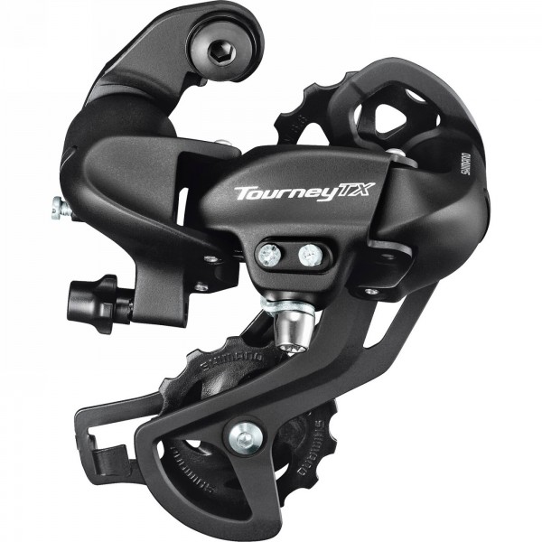 Rear derailleur, shimano rd-tx800, tourney tx, 7/8-speed, direct attachment type, black, bulk - 1