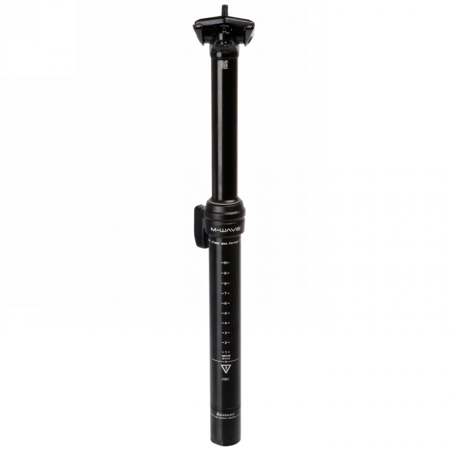 Stepless pneumatic seat post m-wave, 30.9 x 400 mm, with 'remote control', adjustment range 125 mm, black, ek - 2