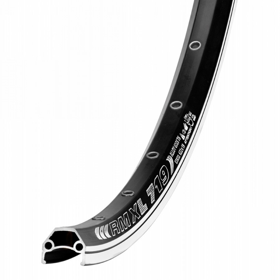 Alloy rim 'dragon l-719', 26', 559 x 19 mm, 32 holes, black, a/v, with single eyelets, with gbs - 1