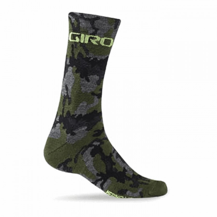 Calcetines de lana merino camo/amarillo fluo talla 46-50 - 1