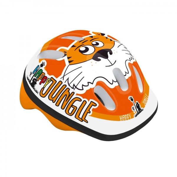 Casco bimbo happy jungle tigre arancio - taglia xs (44/48cm) - 1 - Caschi - 8005586209757