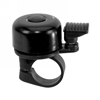 Mini bell, 34.5 mm, steel, black, with self-tapping screw, mv - 1