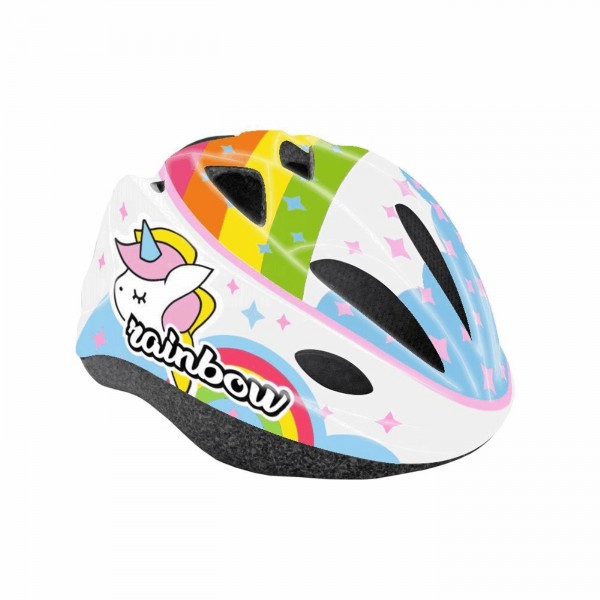 Casco junior rainbow bianco - taglia unica (52/56cm) - 1 - Caschi - 8005586209849