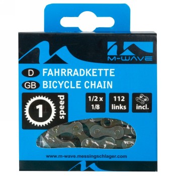 Bicycle chain m-wave, 1/2x1/8, 112 links, brown, 1-speed, with locking link, ek - 2