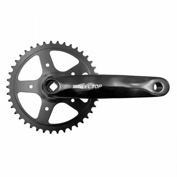 City crankset 1x7/8s 42 teeth x aluminum crank: 170mm black - 1