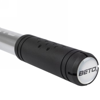 Beto mini pump, aluminium, silver, with extendable hose, on card - 4