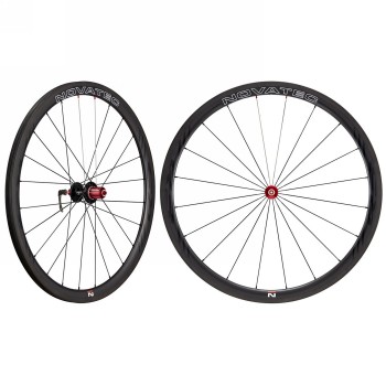 Novatec jeu de roues 'r3 clin u3.0', tubeless ready, vr+hr, jantes full-carbon clincher, profil : dimension extérieure : 27 dime