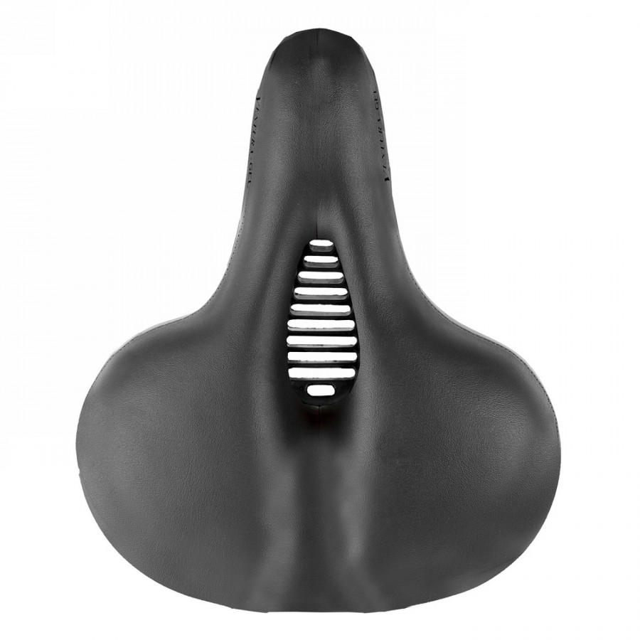 selle ventura gel, 255 mm x 205 mm, o-zone full cut, insert gel, avec taquets, noir, mv - 4