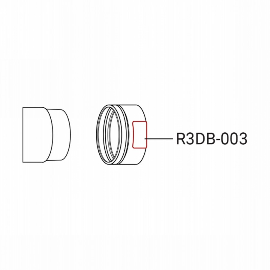 R3db-003 right nut for rear hub - 1