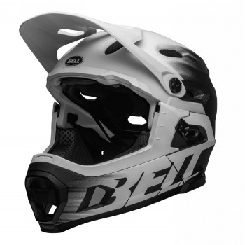 Super dh schwarz/weiß full-face helm größe 58/62cm - 3