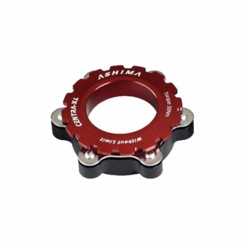 Center lock disc adapter for axle: 9/10/12/15/20mm red - 1
