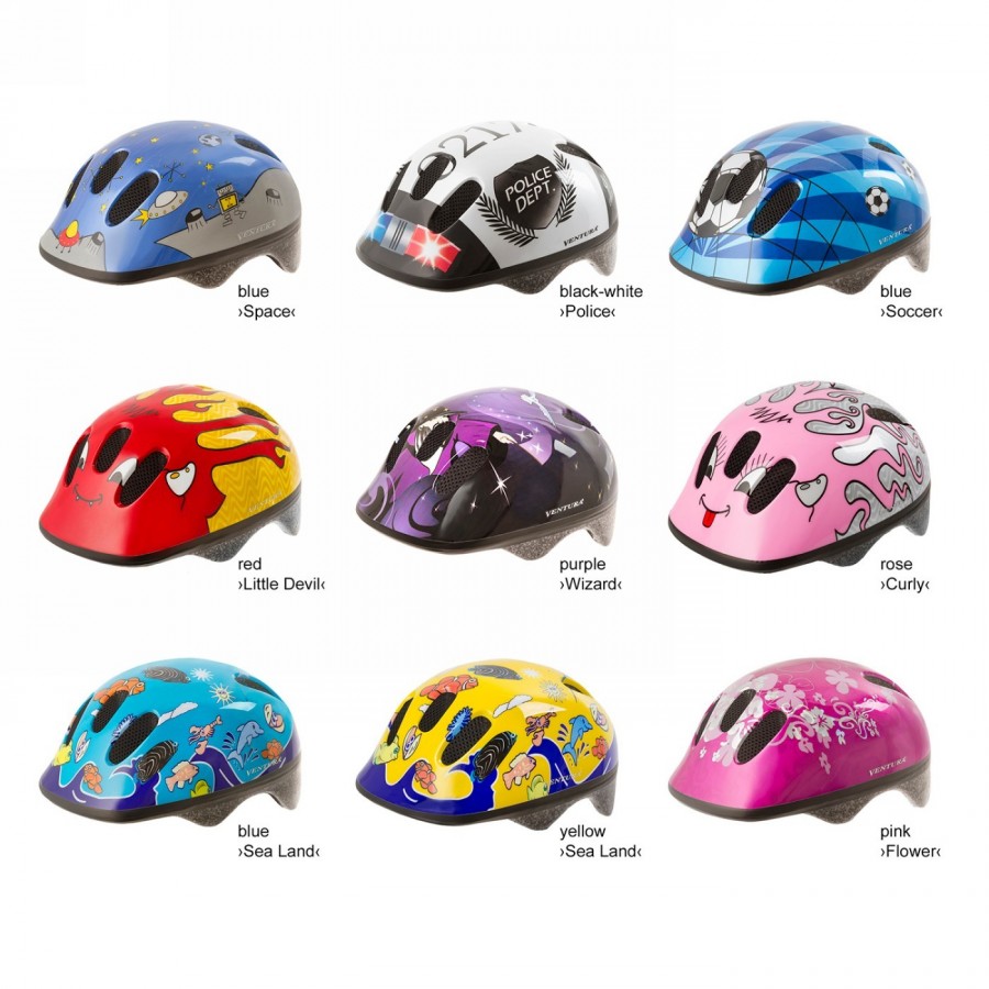 Casque pour petits enfants kid-x-s, design : smile (jaune), taille xs 46 - 52 cm, boîte - 2