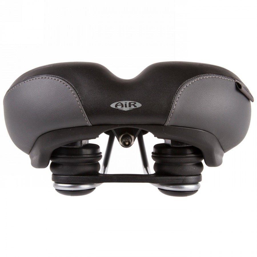 Selle, velo plush, tour air, noir/gris, elastomer-shock-absorbing, gonflable jusqu'à max. 5 psi/0,345 bar, sur carte - 4