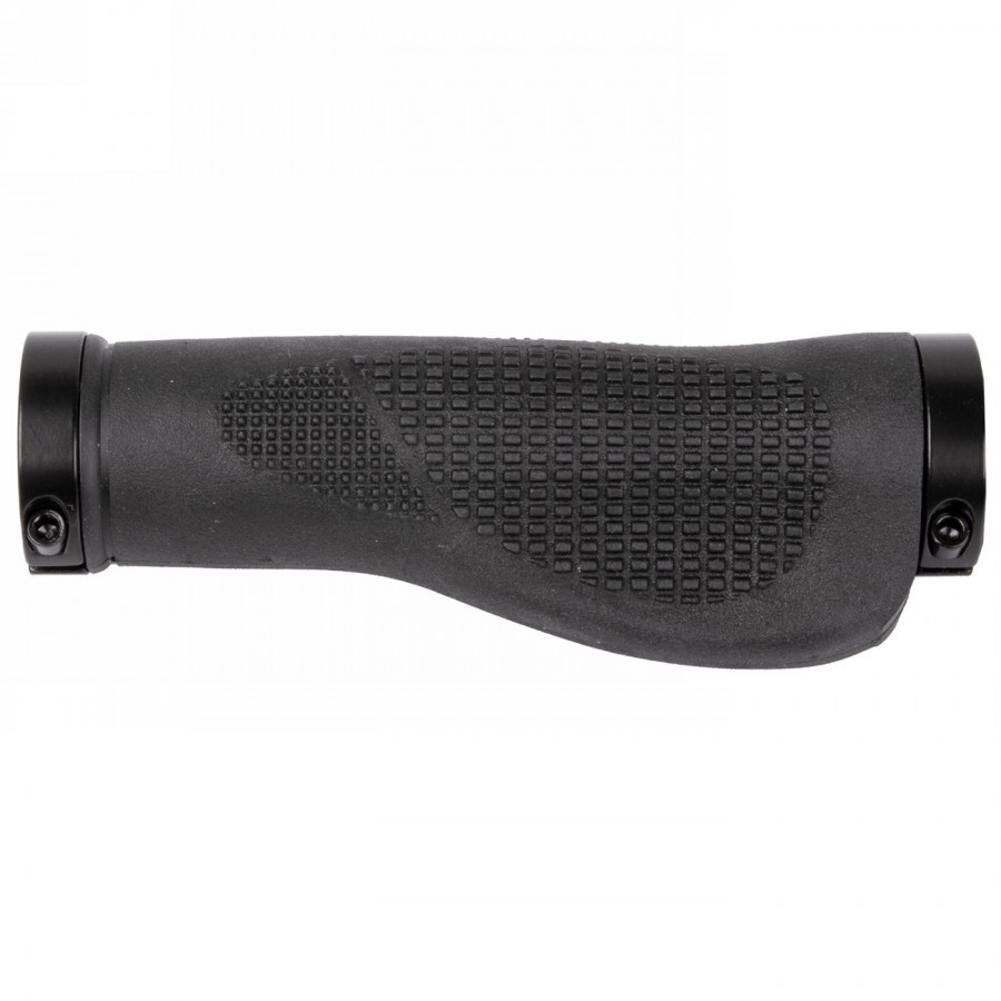 Coppia manopole a vite Ergo, 130 mm, nera, in coppia su testata m-wave 084156 - 1 - Manopole - 