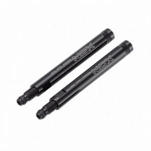 Valve extender length: 50mm in aluminum cnc 6061 black (2 pieces) - 1