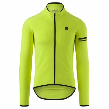 Thermo sport herrentrikot fluo gelb - lange ärmel größe l - 1