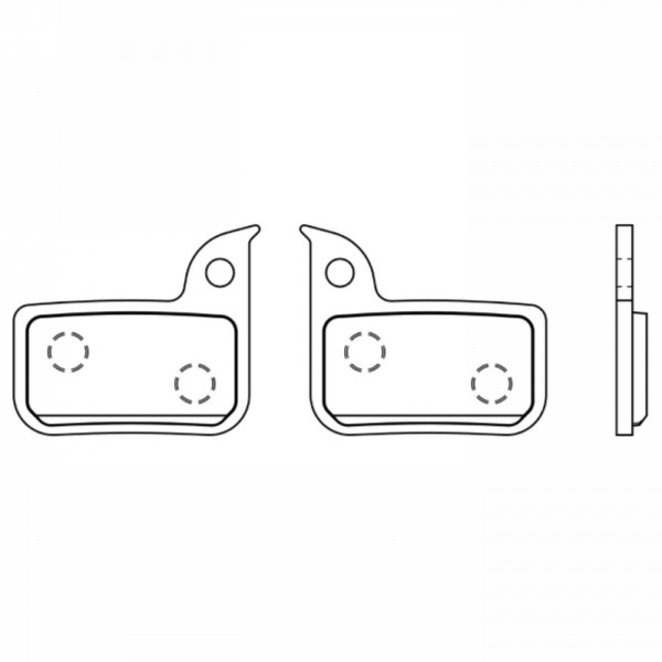 Par de almohadillas rojas para bicicletas eléctricas 22/cx1/level - 1