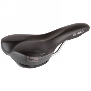 selle velo plush propotion d2, flexpro m, pour hommes, 263 x 158 mm, noir/gris, avec carte - 1