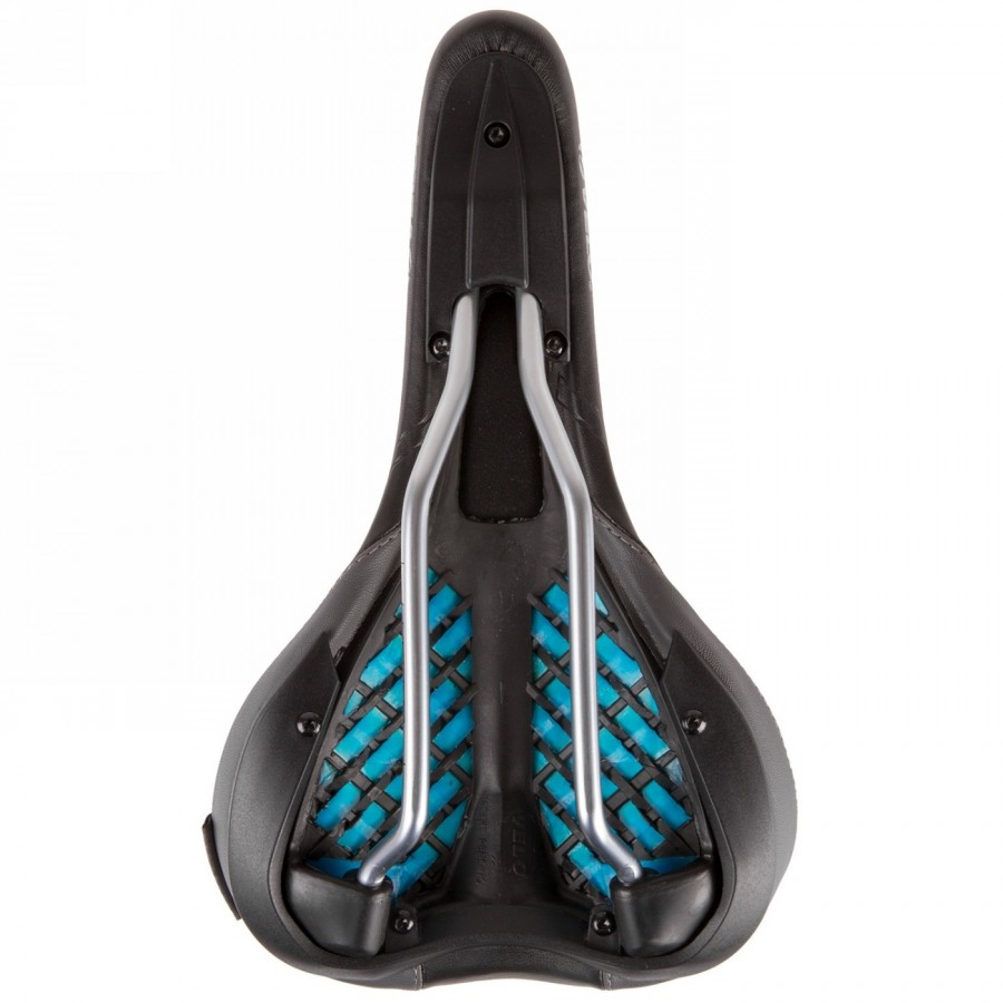 selle velo plush propotion d2, flexpro m, pour hommes, 263 x 158 mm, noir/gris, avec carte - 2