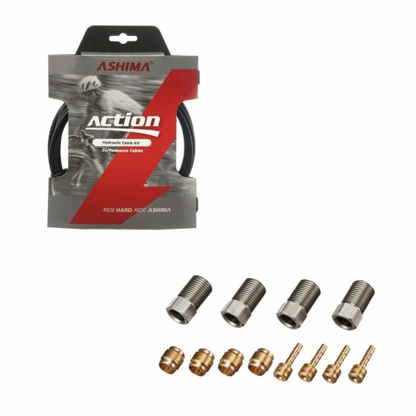 Kit tubo+connettori avid 5x2,1mm e lunghezza: 3mt in nylon - 1 - Guaine / cavi - 4712831676168