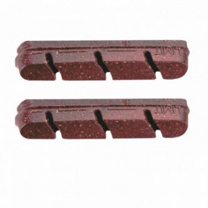 Corsa/campagnolo cork brake pads 55mm for carbon rims - 1