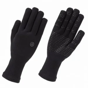 Merino gloves in black silicone size xl - 1