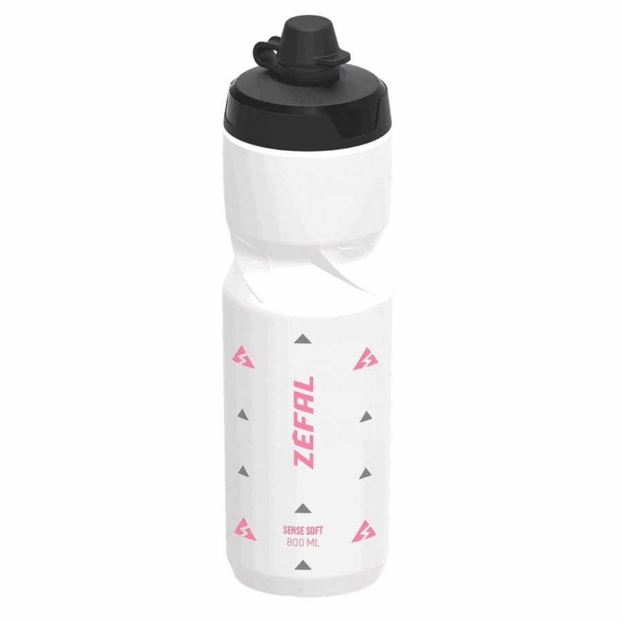 Sense soft bottle 800ml no-mud pink/white - 1