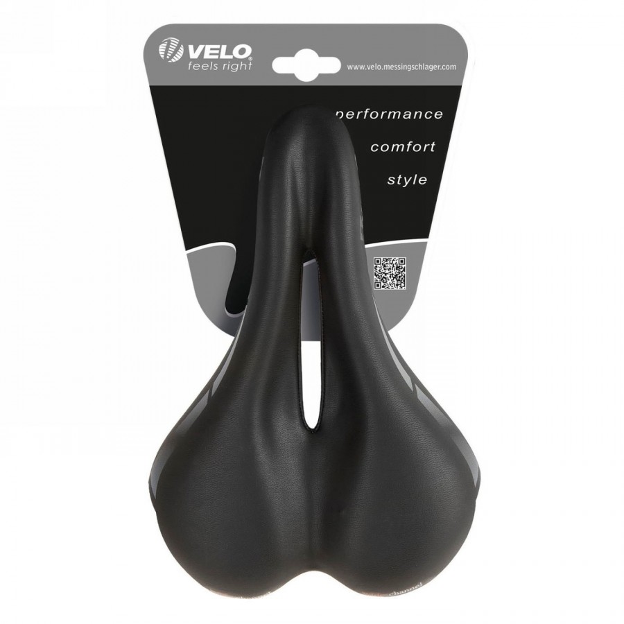 Sattel velo, wide:channel, ohne klemme, 270 mm x 175 mm, 358 g, schwarz, auf karte - 4